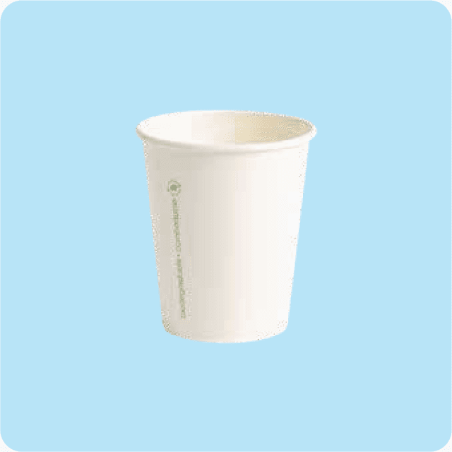 Vaso blanco 8 oz bebida caliente - Caja 1,000 pzas (20 paq. x 50)