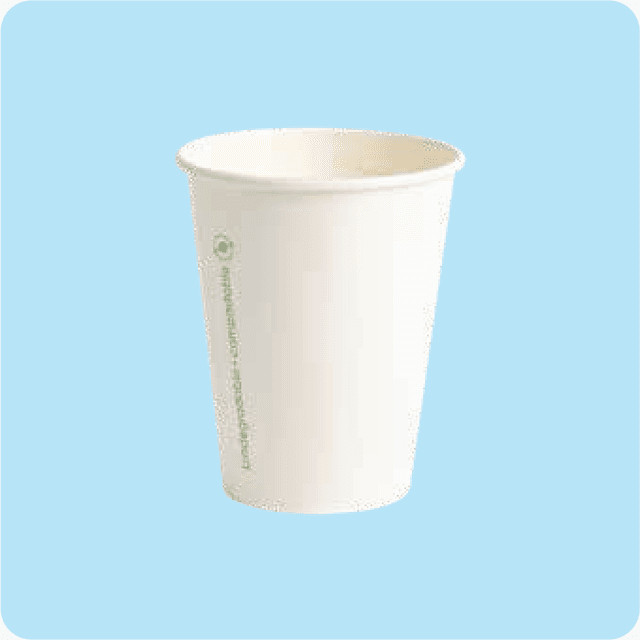 Vaso blanco 10 oz bebida caliente - Caja 1,000 pzas (20 paq. x 50)